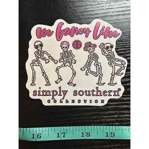 Simply Southern Sticker‎ Decal Bottle Laptop We Fancy Like Skeleton Dancing